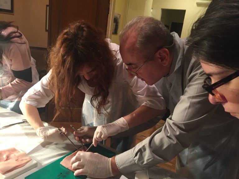 Εκπαίδευση στη συρραφη τραυματων